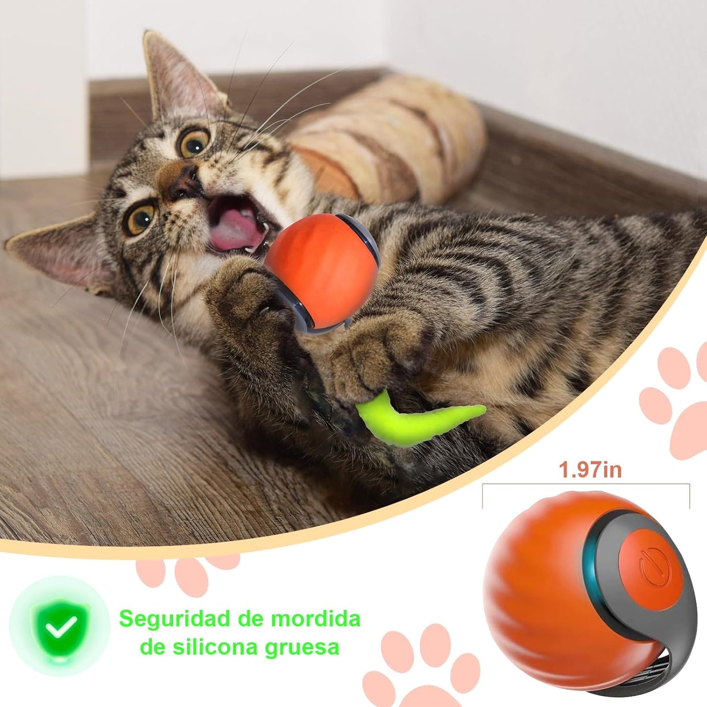 Set de 2 Pelotas Interactivas para Gatos – ¡Diversión sin fin! 🐱✨