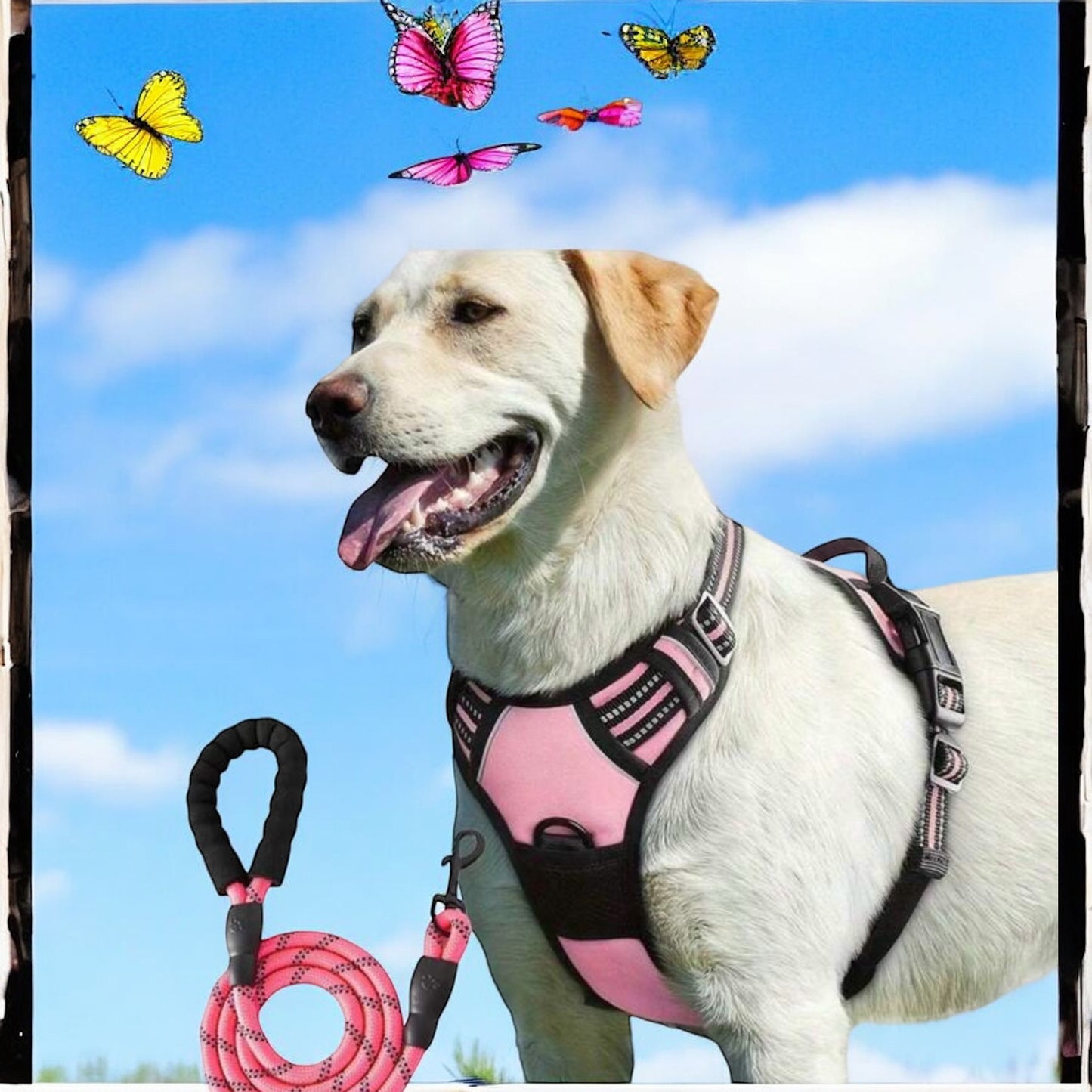 Arnés y Correa para Perros Grandes – Paseos con Estilo y Comodidad