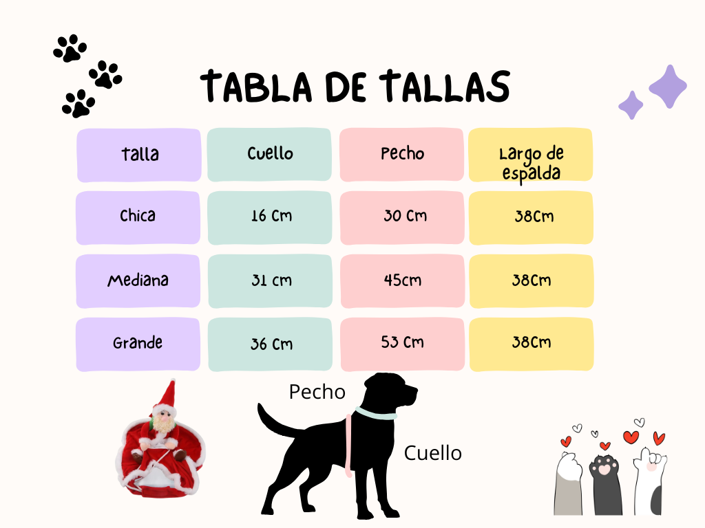 Traje navideño para mascotas con Santa Claus a bordo