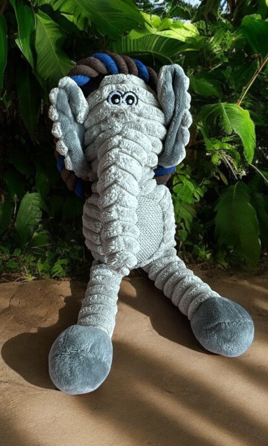 Juguete para Mascota en Forma de Elefante - Chirriante y Suave