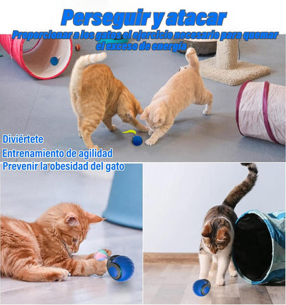 Set de 2 Pelotas Interactivas para Gatos – ¡Diversión sin fin! 🐱✨