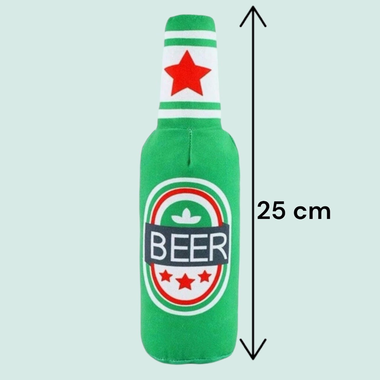 Peluche en forma de cerveza
