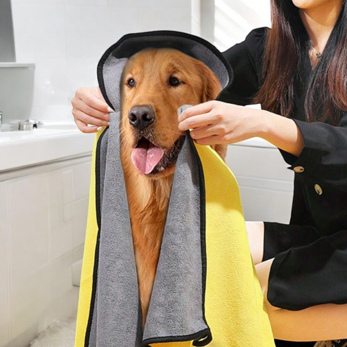 Toalla de baño para mascota